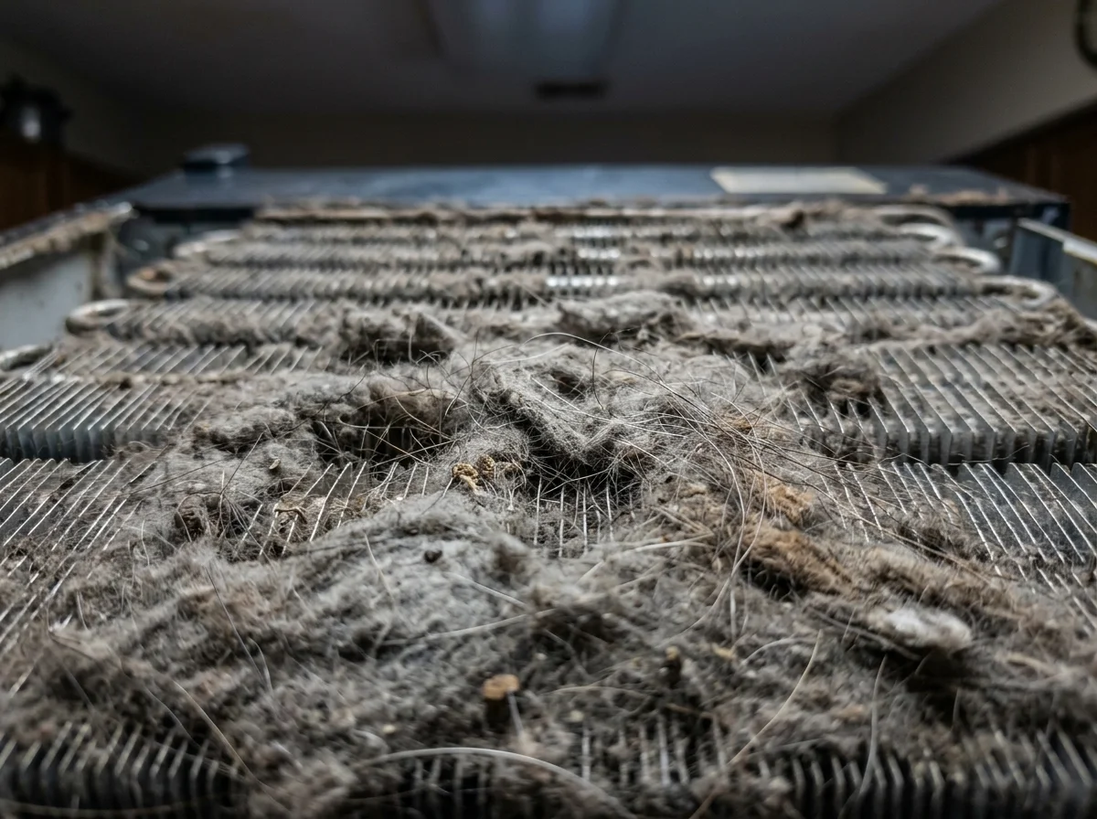 Before: Clogged Wine Storage Coils