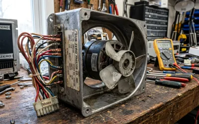 Damaged Seized Dacor Blower Motor Before Repair