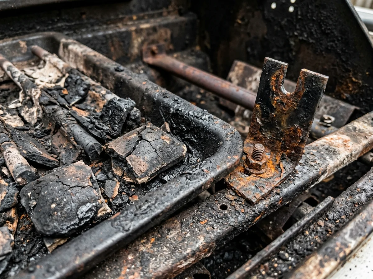 Before: Cracked Blackened Ceramic Rods
