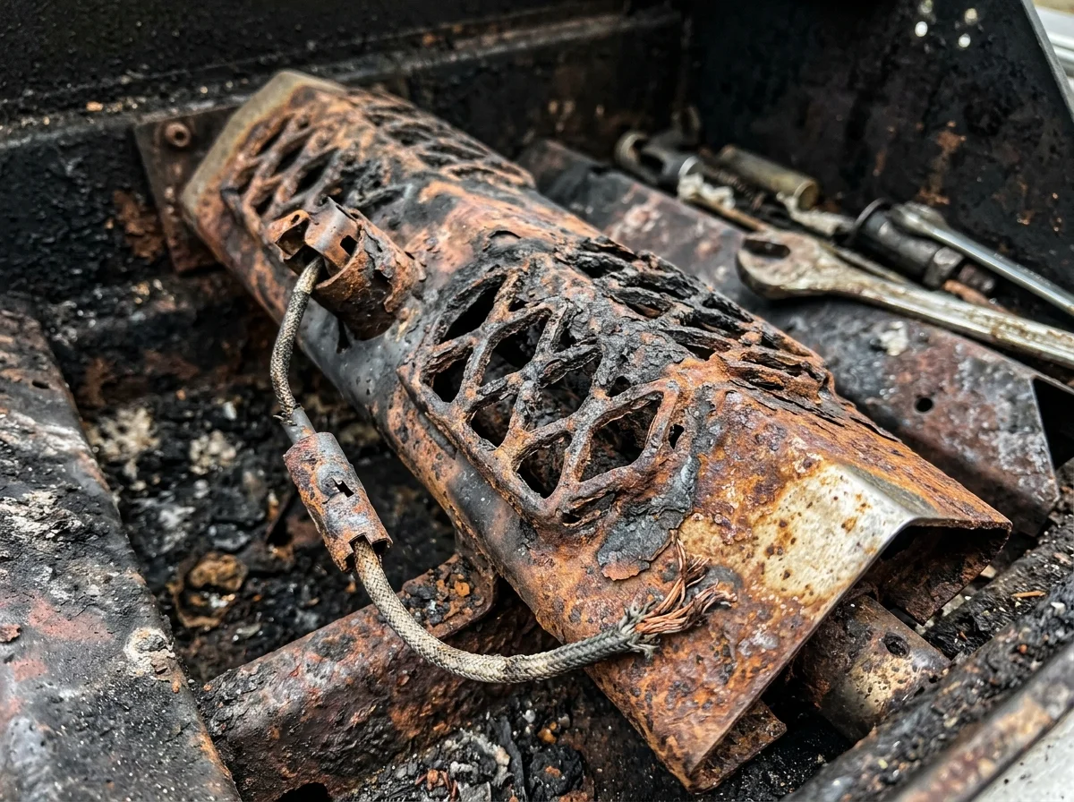 Before: Scorched Cast Burner Ports
