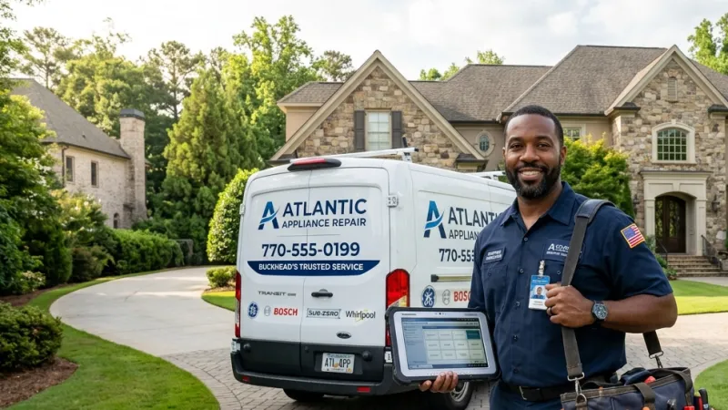 Master Certified Appliance Repair Service Van Operating in Barnesville GA
