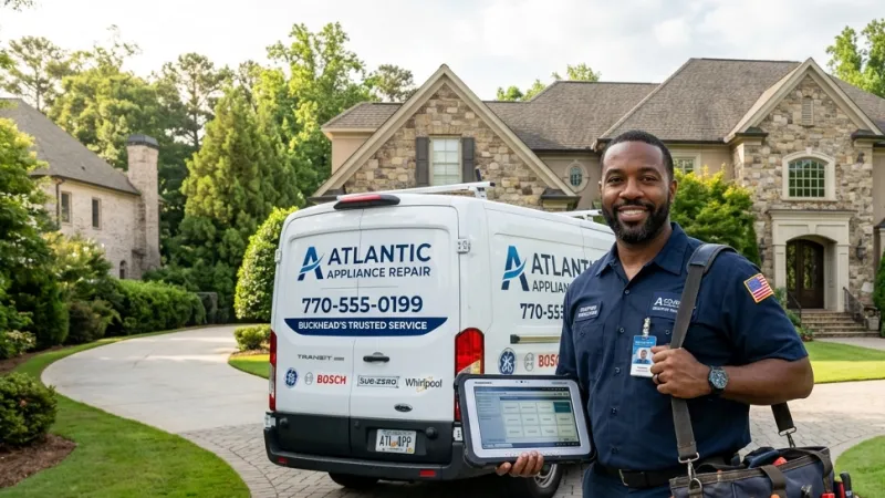 Master Certified Appliance Repair Service Van Operating in Bonaire GA