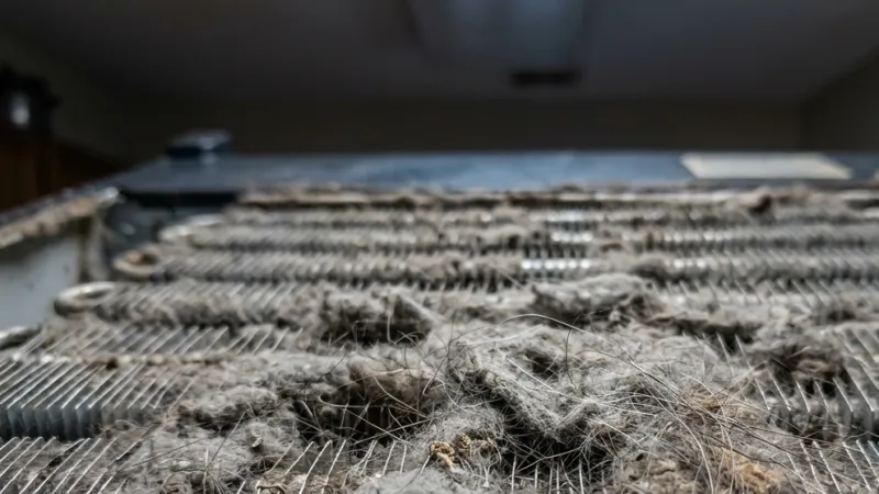 Failed Static Condenser Coil Assembly & High-Velocity Brushless Fan Volute Before Repair in Cadwell GA