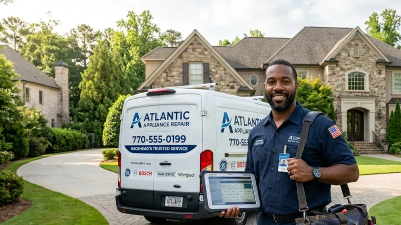 Master Certified Appliance Repair Service Van Operating in Cataula GA