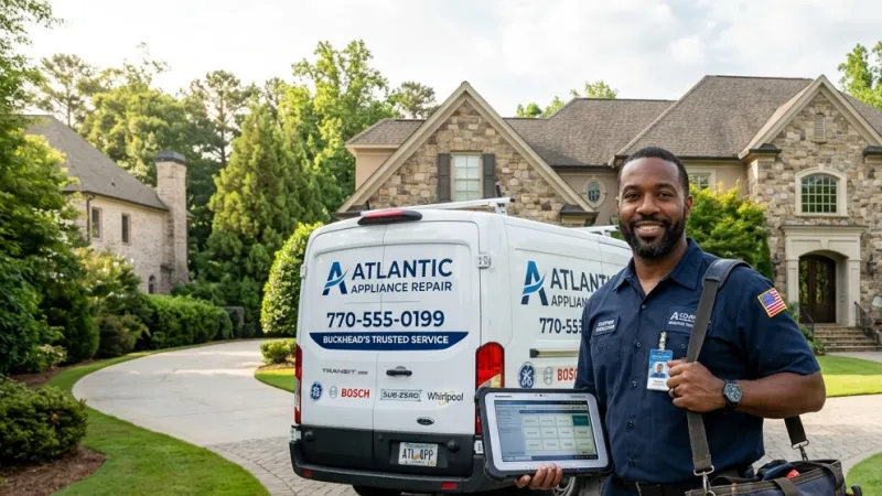 Master Certified Appliance Repair Service Van Operating in Cohutta GA