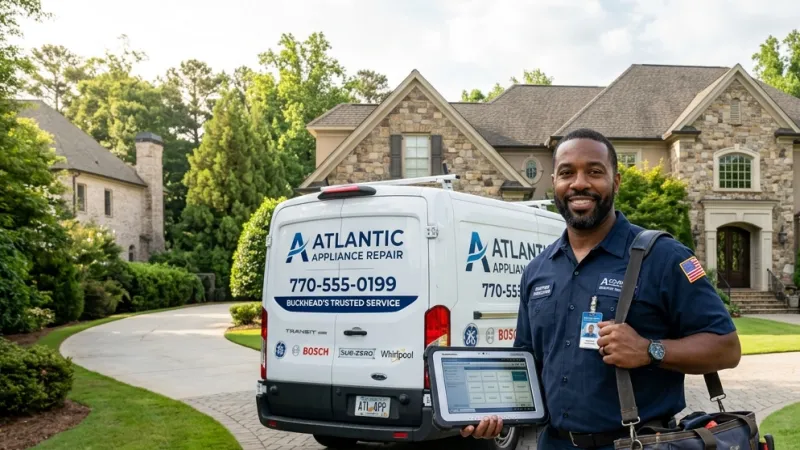 Master Certified Appliance Repair Service Van Operating in Crandall GA