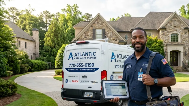 Master Certified Appliance Repair Service Van Operating in Dry Branch GA
