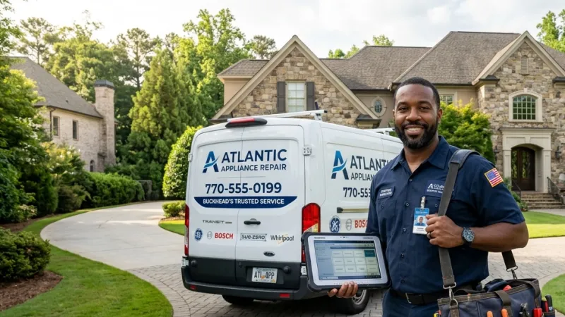 Master Certified Appliance Repair Service Van Operating in Fairburn GA