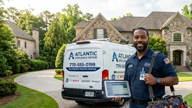 Master Certified Appliance Repair Service Van Operating in Flovilla GA