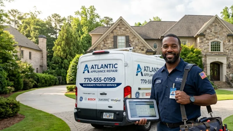 Master Certified Appliance Repair Service Van Operating in Forest Park GA