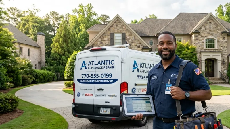 Master Certified Appliance Repair Service Van Operating in Forsyth GA