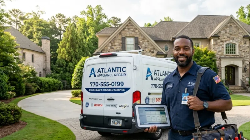 Master Certified Appliance Repair Service Van Operating in Hampton GA