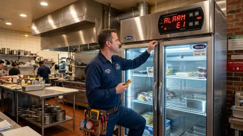 Atosa Commercial Refrigerator Carel Controller Error P1 & Start Relay Diagnostic in Alpharetta, GA