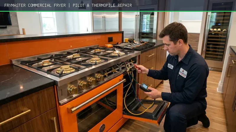 Frymaster Commercial Deep Fryer Pilot Flame Outage & Thermopile Lockout Repair in Milton, GA