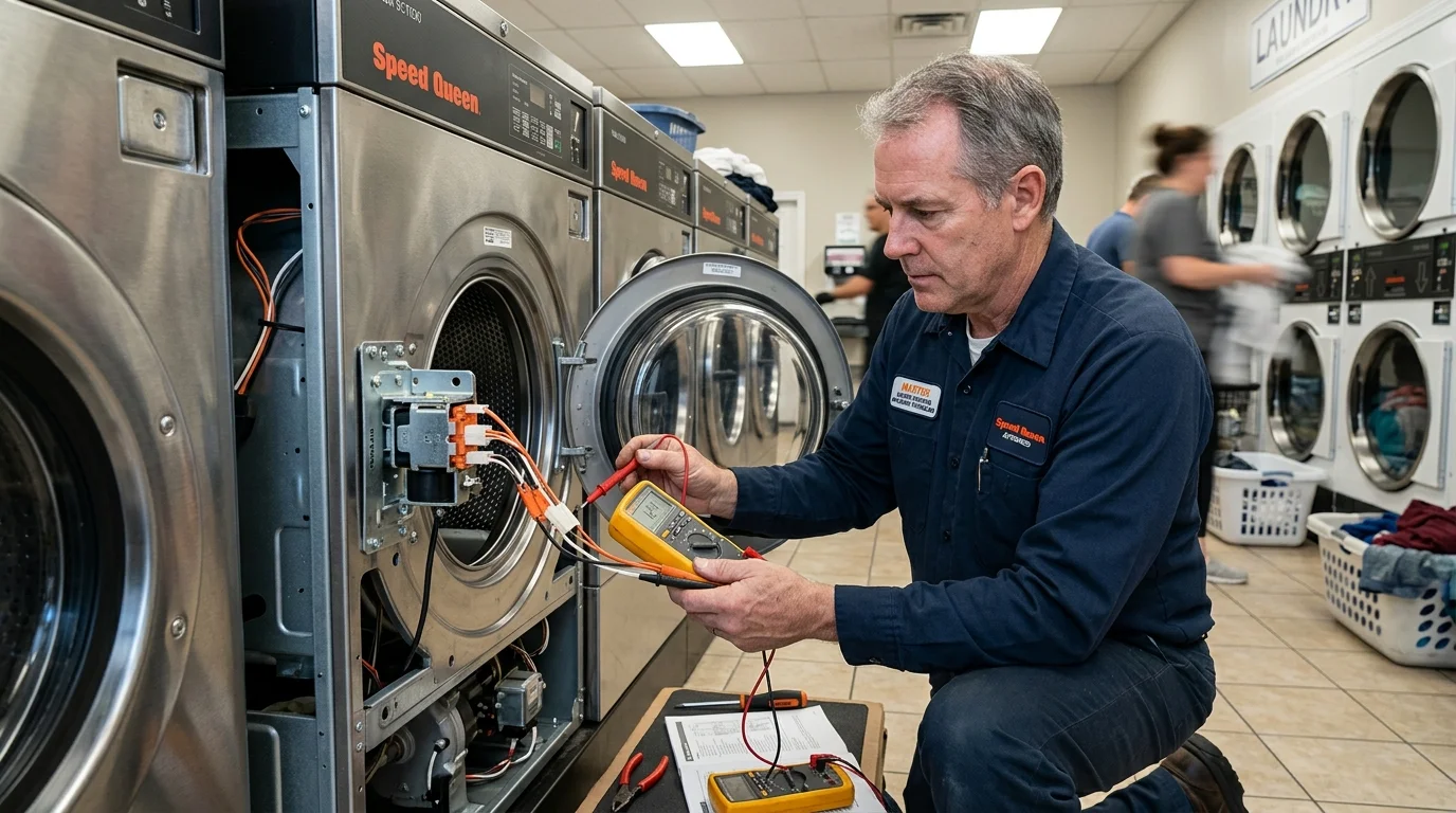 Speed Queen Washer Er dO Error Repair Johns Creek GA | Certified Heavy-Duty Door Lock & Motor Service