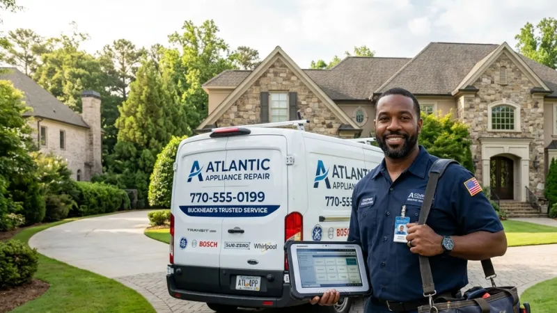 Master Certified Appliance Repair Service Van Operating in Hiram GA