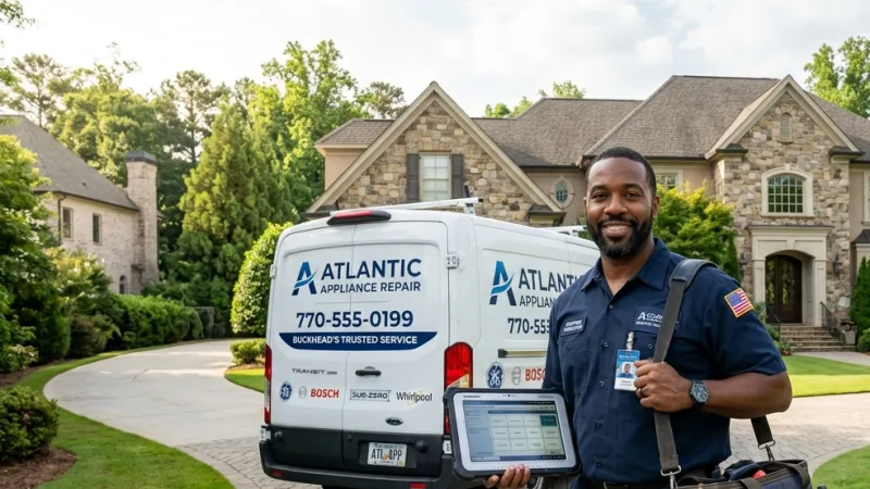 Master Certified Appliance Repair Service Van Operating in Juliette GA