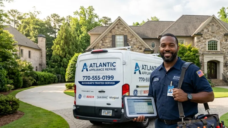 Master Certified Appliance Repair Service Van Operating in Lizella GA