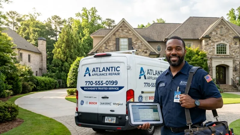 Master Certified Appliance Repair Service Van Operating in Marble Hill GA