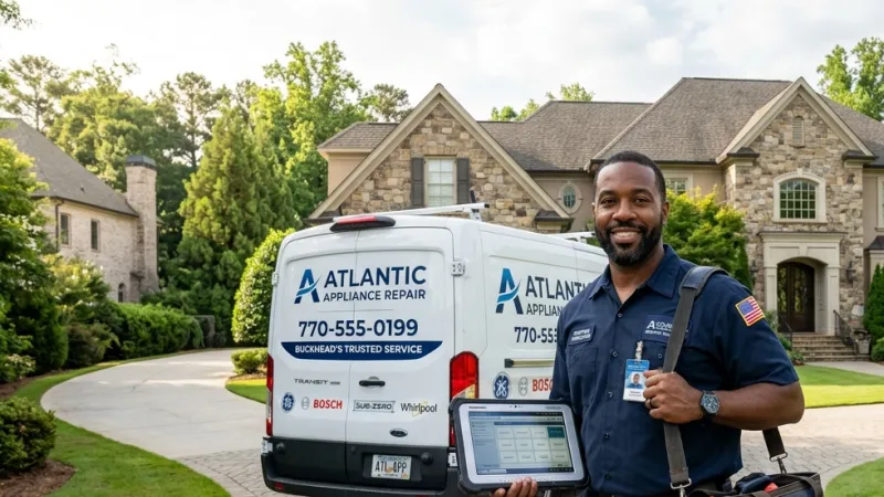 Master Certified Appliance Repair Service Van Operating in Marshallville GA
