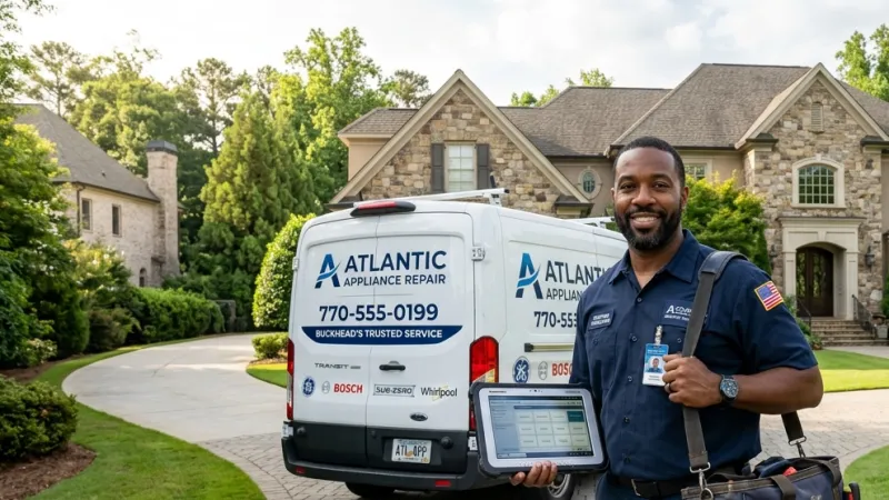 Master Certified Appliance Repair Service Van Operating in Meansville GA