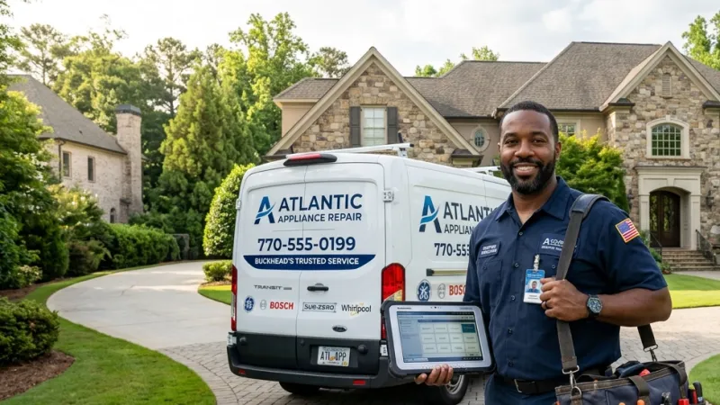 Master Certified Appliance Repair Service Van Operating in Morrow GA