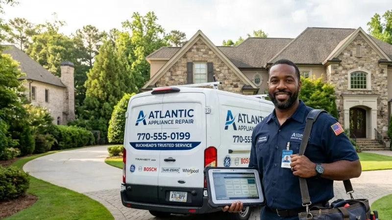 Master Certified Appliance Repair Service Van Operating in Nelson GA