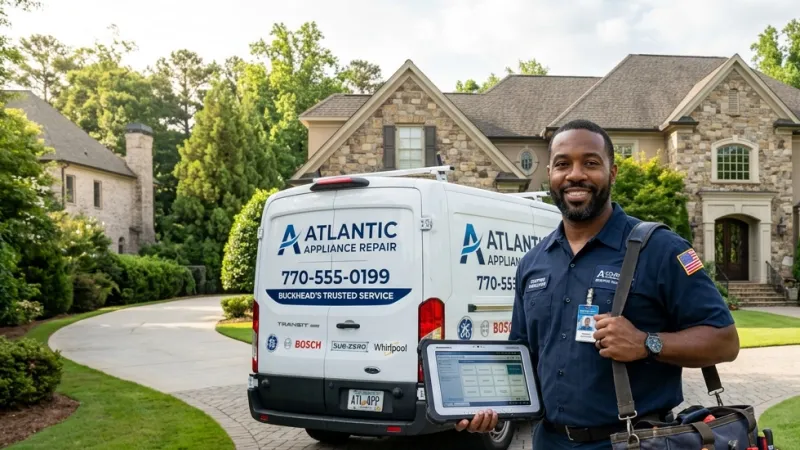 Master Certified Appliance Repair Service Van Operating in Palmetto GA