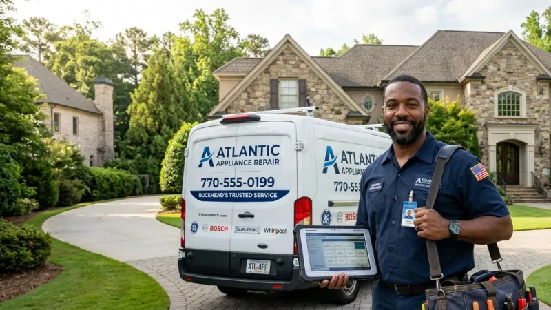 Master Certified Appliance Repair Service Van Operating in Pendergrass GA