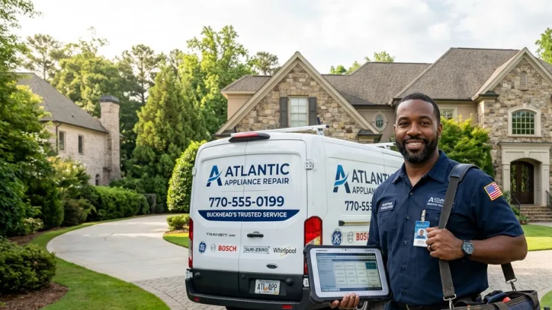 Master Certified Appliance Repair Service Van Operating in Pine Mountain GA