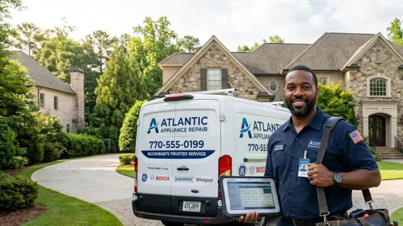 Master Certified Appliance Repair Service Van Operating in Pine Mountain Valley GA