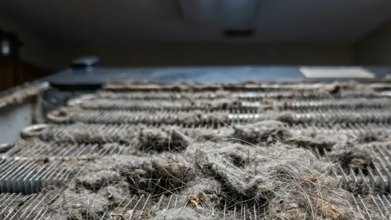 Failed Static Condenser Coil Assembly & High-Velocity Brushless Fan Volute Before Repair in Pine Mountain Valley GA