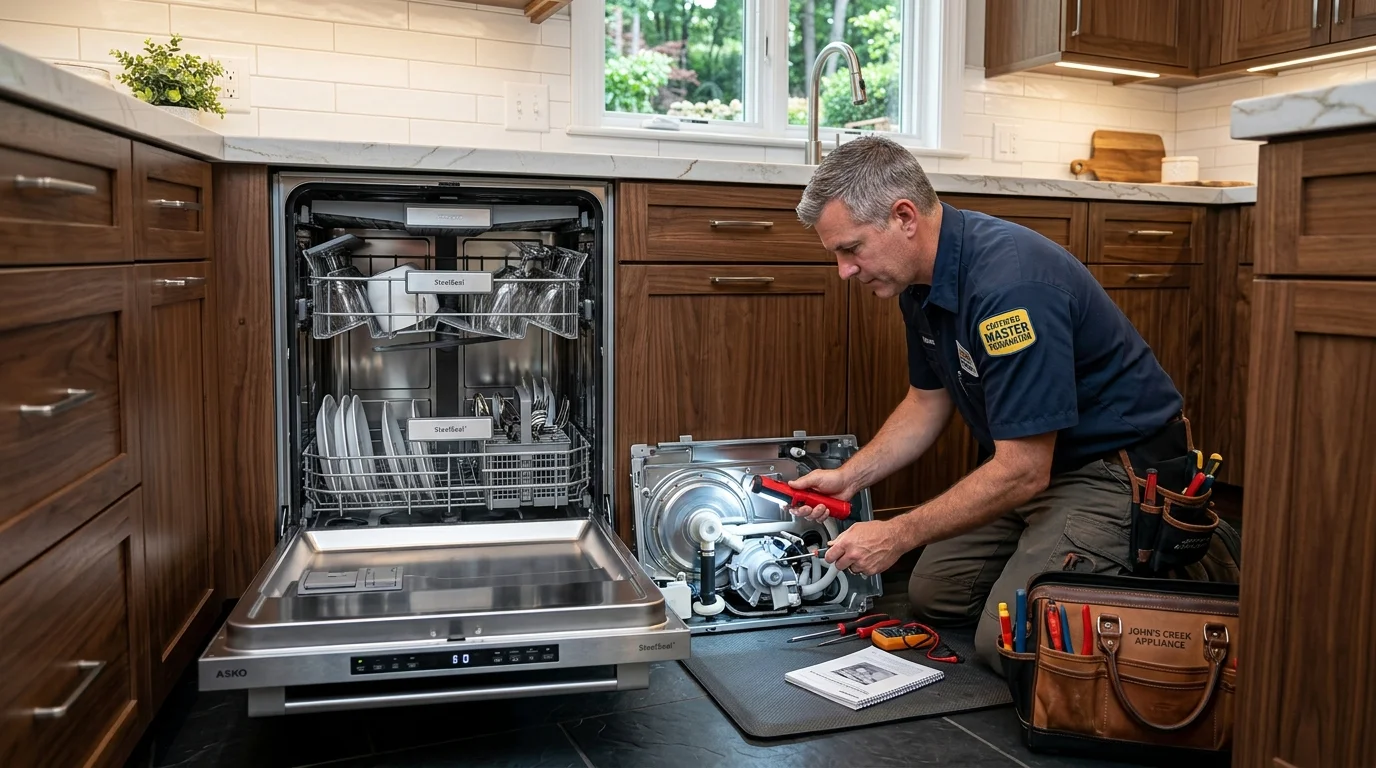 Master Certified Bosch Technician Completing Service in Alpharetta GA