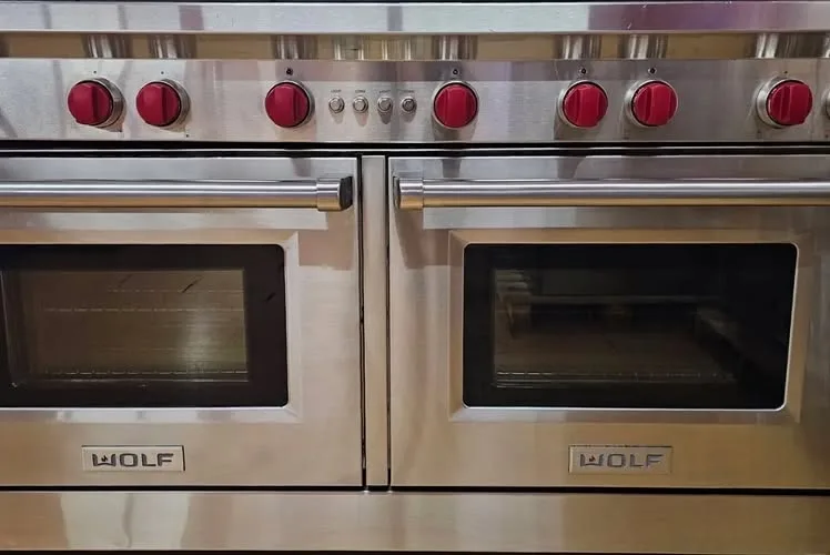 Wolf 48-inch dual fuel pro luxury range diagnostic and burner restoration in Alpharetta GA