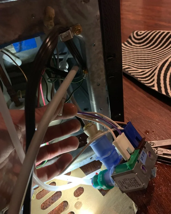 Ice and water dispenser dual solenoid inlet valve electrical testing in Alpharetta GA