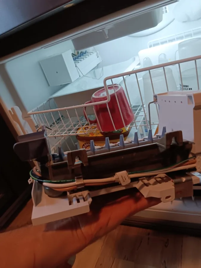 In-door ice maker assembly OEM mechanical replacement by technician in Alpharetta