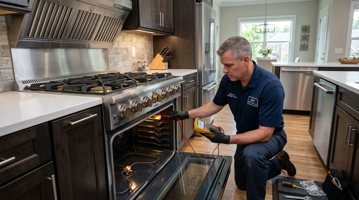 Thor Kitchen Professional Freestanding Gas Range & Counter-Depth Refrigerator Repair in Alpharetta GA