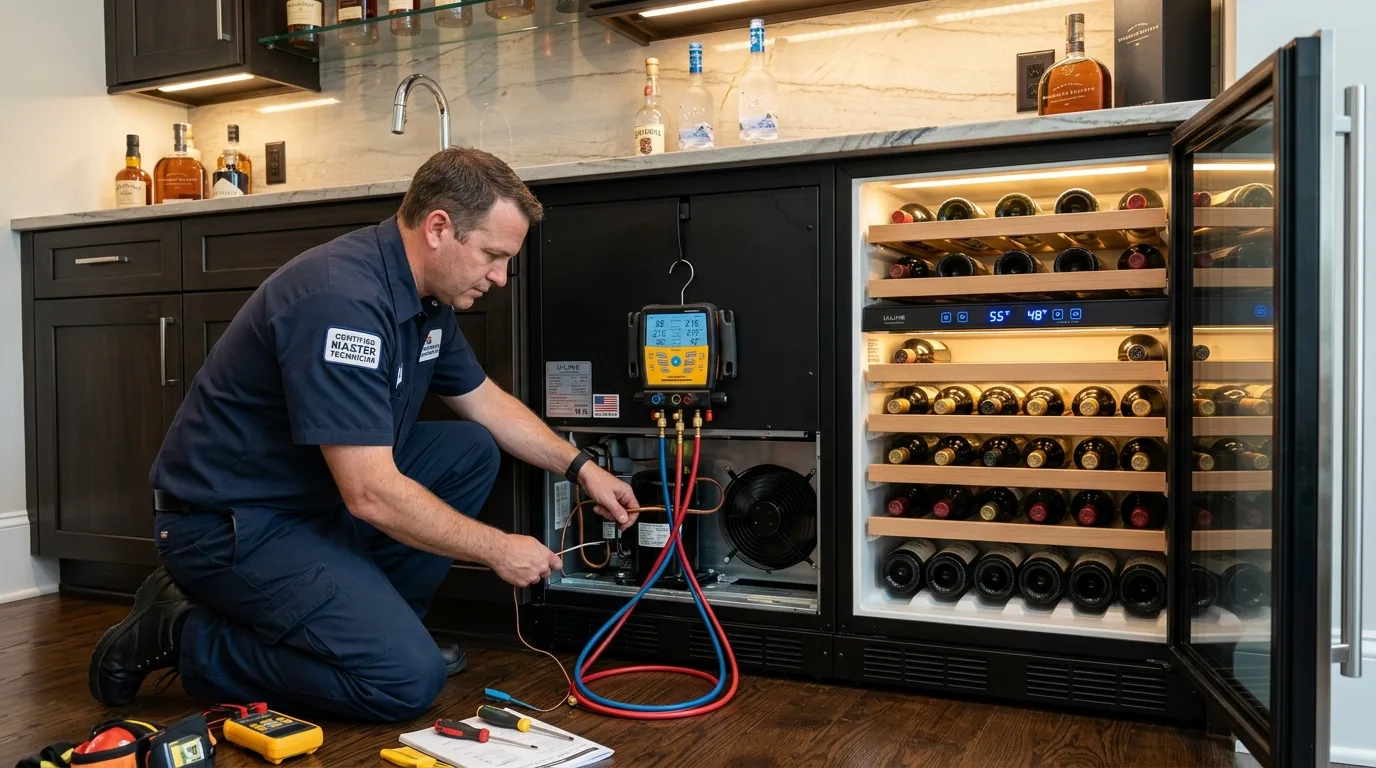 Perlick Undercounter Beverage Dispenser & Dual-Zone Wine Refrigerator Repair in Roswell GA