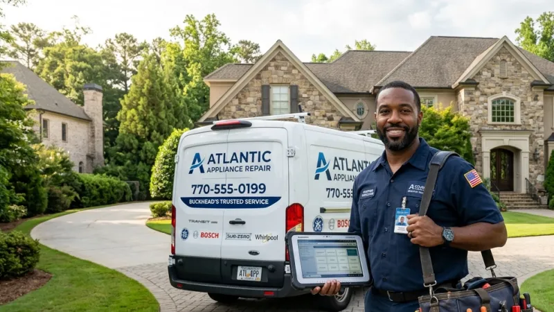 Master Certified Appliance Repair Service Van Operating in Rhine GA