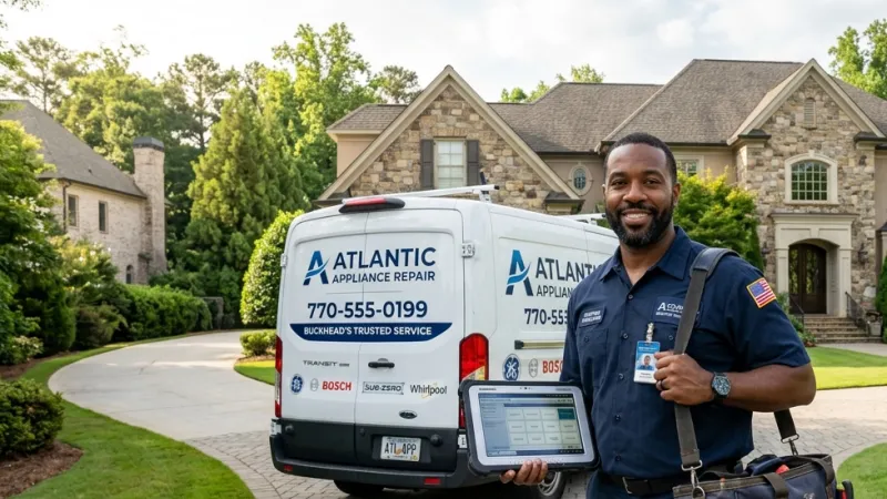 Master Certified Appliance Repair Service Van Operating in Rising Fawn GA