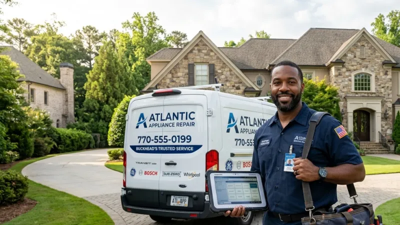 Master Certified Appliance Repair Service Van Operating in Riverdale GA