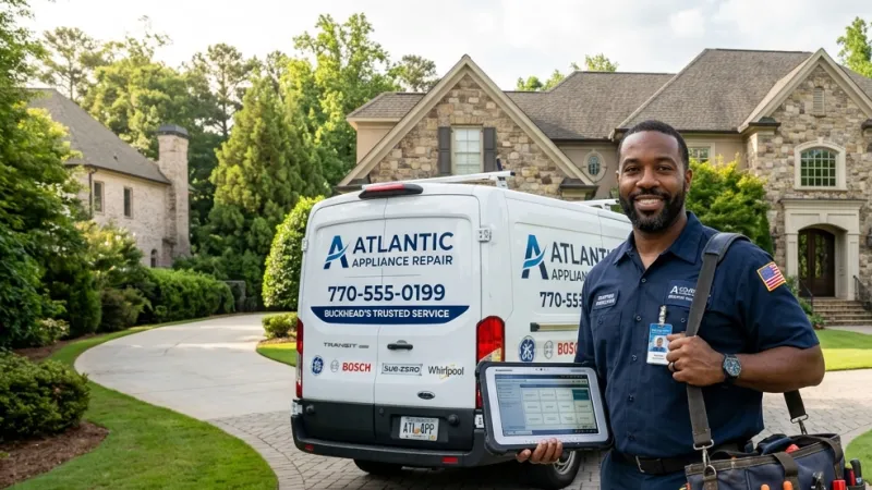 Master Certified Appliance Repair Service Van Operating in Rocky Face GA