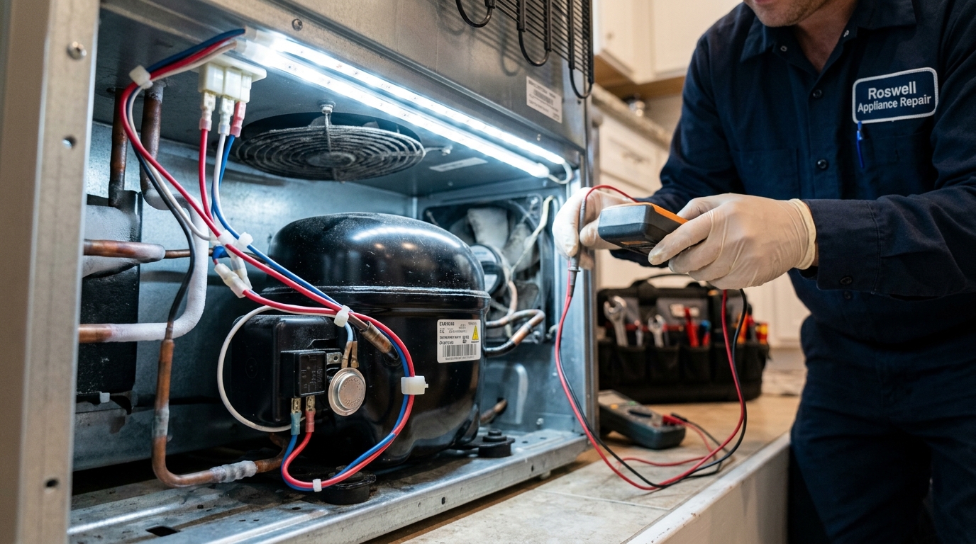 Samsung refrigerator compressor bottom compartment