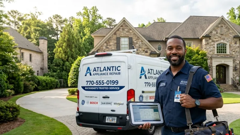 Master Certified Appliance Repair Service Van Operating in Temple GA