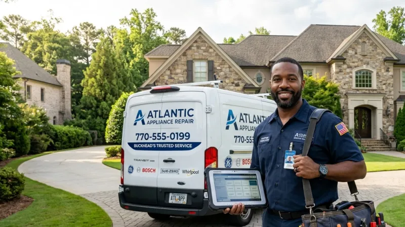 Master Certified Appliance Repair Service Van Operating in The Rock GA