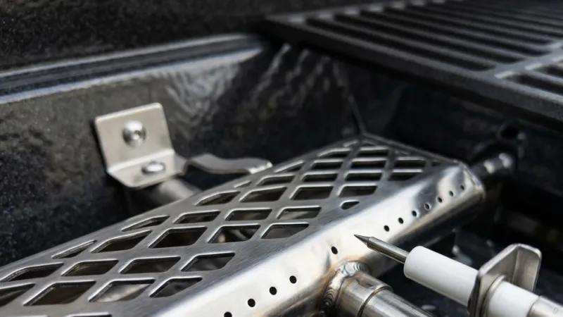 Precision Restored OEM Cast Iron Trellis Star Burner Head & Precision Air Shutter After Master Tech Service in The Rock GA