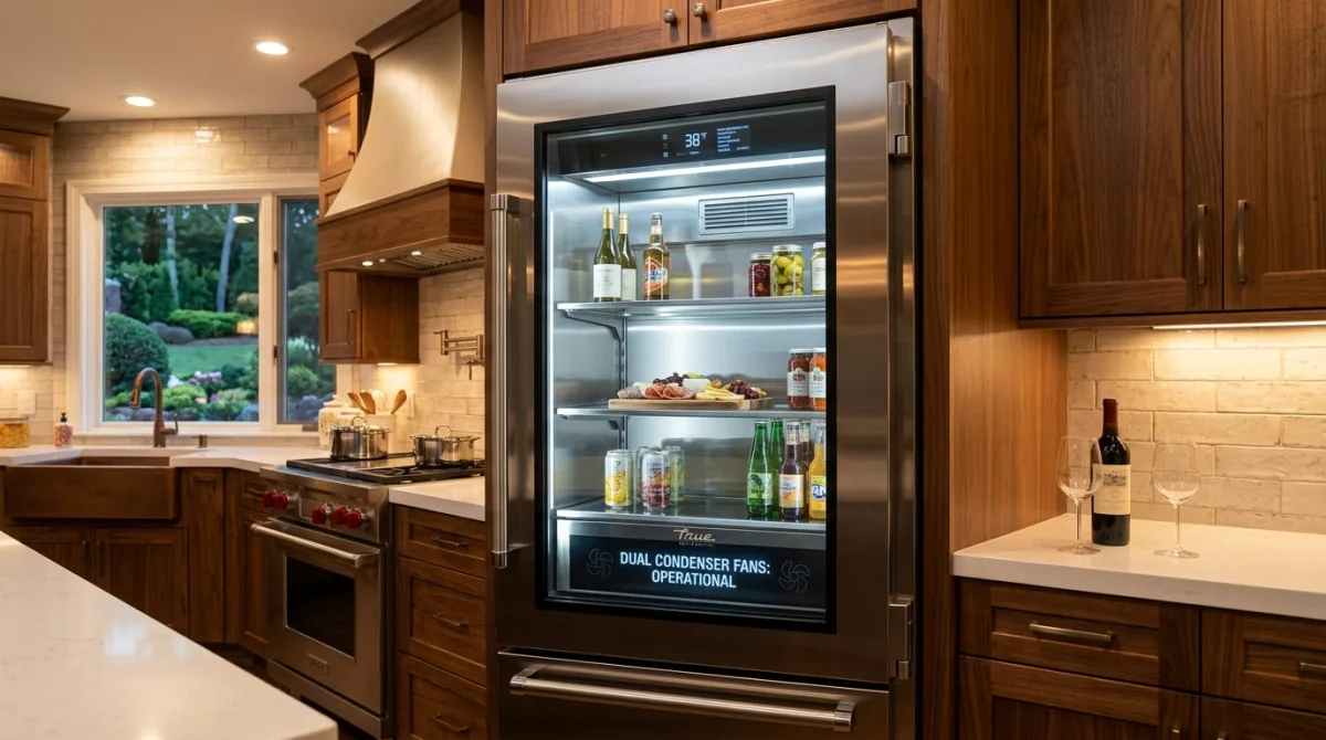 True Residential Commercial-Grade Built-In Column Refrigerator Dual Condenser Fan Seizure & Overheating Compressor Alarm Repair in Milton GA