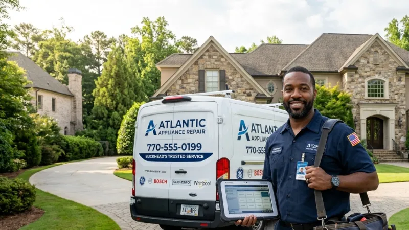 Master Certified Appliance Repair Service Van Operating in Tunnel Hill GA