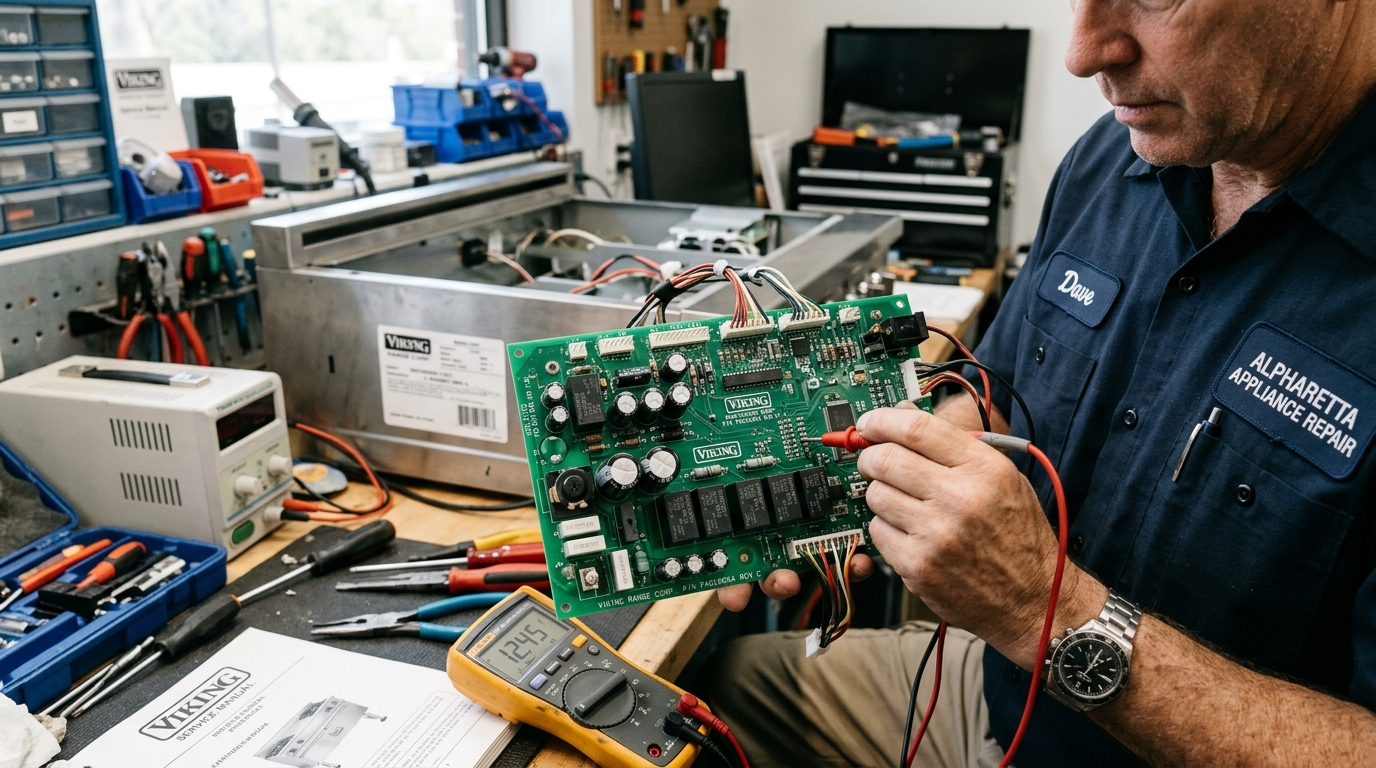 Master Technician Final Temperature Pulldown Test Viking Refrigerator Johns Creek GA