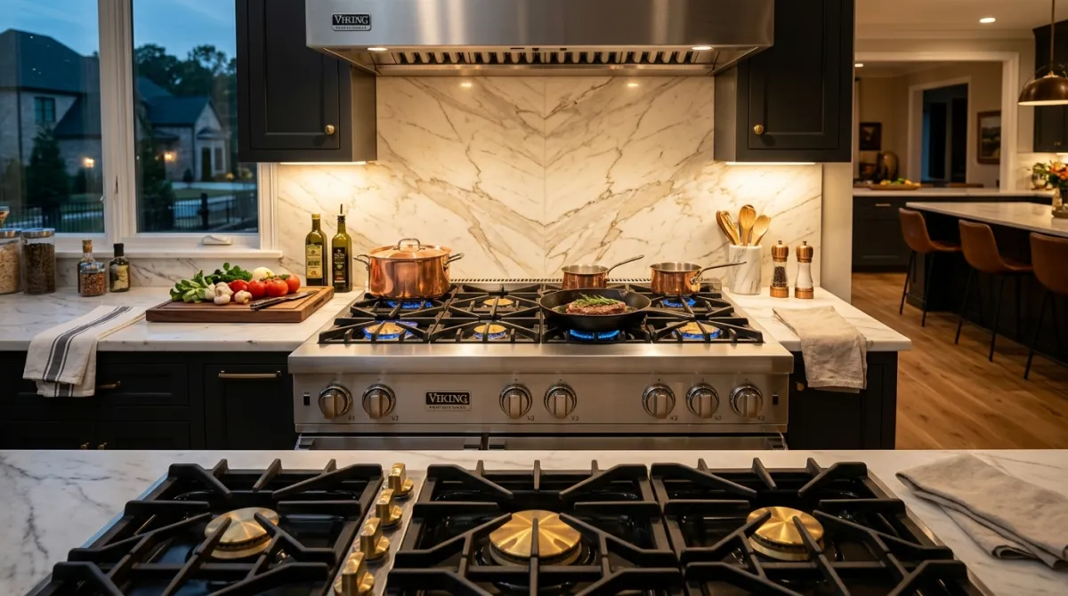 Viking Luxury Range & Oven Repair Service in Alpharetta, GA Estate Kitchen